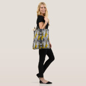 Saxophone Grey Pattern Tote Bag (Op model)