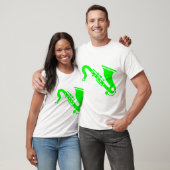 Saxophone - Groen T-shirt (Unisex)
