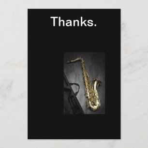 Saxophone Hartelijk dank Bedankkaart