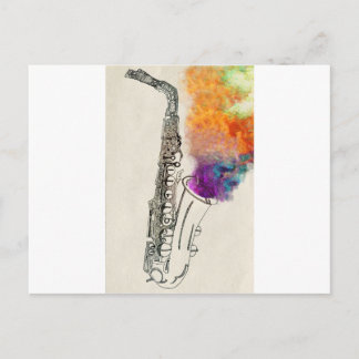 Saxophone Healing Briefkaart