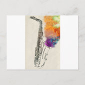 Saxophone Healing Briefkaart (Voorkant)