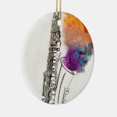 Saxophone Healing Keramisch Ornament (Rechts)