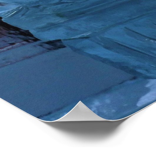 Saxophone Ice Sculpture, Quebec, Canada Poster (Hoek)