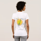 Saxophone Illustratie Cool Modern Art Saxophonist T-shirt (Achterkant volledig)