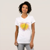 Saxophone Illustratie Cool Modern Art Saxophonist T-shirt (Voorkant volledig)