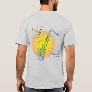 Saxophone Illustratie Cool Modern Art Saxophonist T-shirt