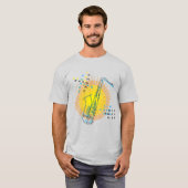 Saxophone Illustratie Cool Modern Art Saxophonist T-shirt (Voorkant volledig)