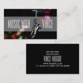Saxophone Instructor Music Studio Visitekaartje (Voorkant / Achterkant)