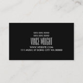 Saxophone Instructor Music Studio Visitekaartje (Achterkant)