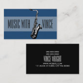 Saxophone Instructor Music Studio Visitekaartje (Voorkant / Achterkant)