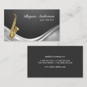 Saxophone Instrument Visitekaartje (Voorkant / Achterkant)
