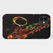 Saxophone Iphone 5 Hoesje (Achterkant (horizontaal))