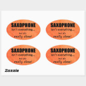 Saxophone is niet alles ovaal Sticker (Vel)