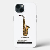 Saxophone Jazz Instrument Case-Mate iPhone Case (Achterkant)