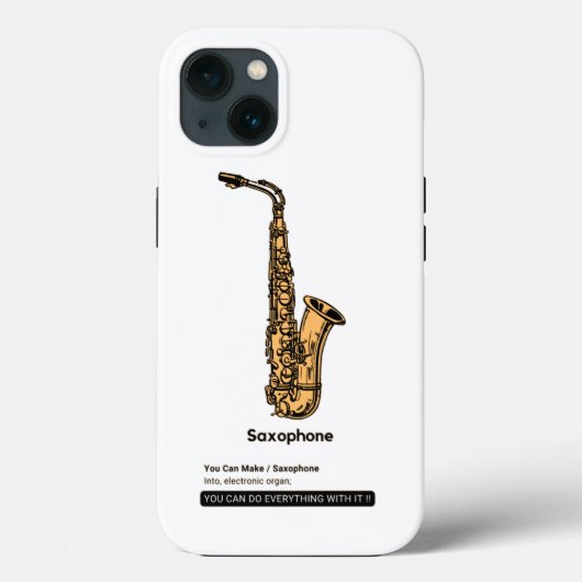 Saxophone Jazz Instrument Case-Mate iPhone Case (Achterkant)