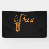 Saxophone Jazz Music Instrument Spandoek (Horizontaal)