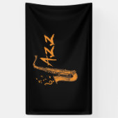 Saxophone Jazz Music Instrument Spandoek (Verticaal)
