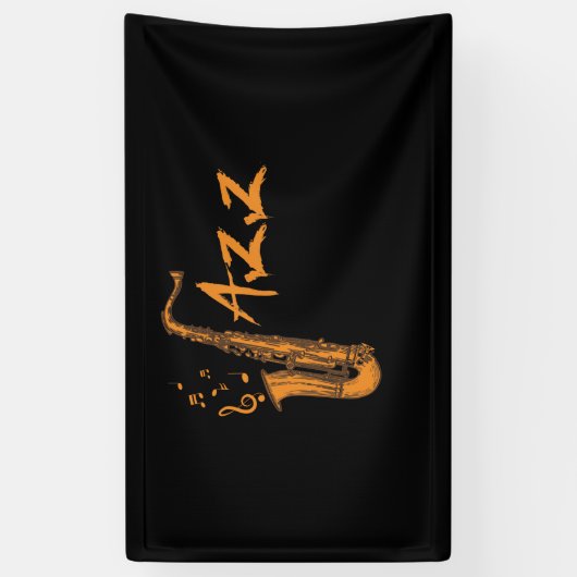 Saxophone Jazz Music Instrument Spandoek (Verticaal)
