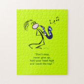 Saxophone Jazz Music Legpuzzel (Verticaal)