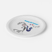 Saxophone Jazz Music Papieren Bordje (Gekanteld)