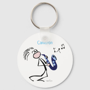 Saxophone Jazz Music Sleutelhanger