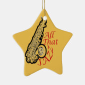 Saxophone Jazz Musician Band Ornament (Rechts)