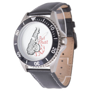 Saxophone Jazz Musician Band Wrist Watch Horloge