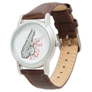 Saxophone Jazz Musician Band Wrist Watch Horloge