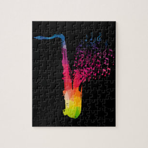 Saxophone - Jazz Musician Saxophonist Gift Legpuzzel