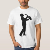 SAXOPHONE JAZZ MUSICIAN T-SHIRTS T-SHIRT (Voorkant)