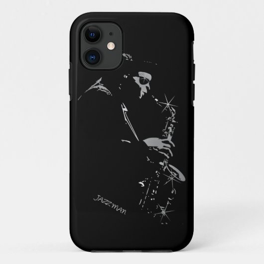 Saxophone Jazz Player Art Design Case-Mate iPhone Case (Achterkant)