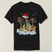 Saxophone Jazz Santa Hat kerstboommuzikant S T-shirt (Design voorkant)