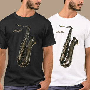 Saxophone Jazzy Fotografisch T-shirt