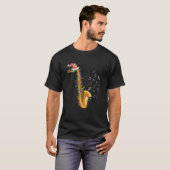 Saxophone Kerstkerstkerstkerstkerstkerstkerstkerst T-shirt (Voorkant volledig)