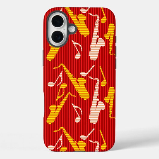 Saxophone Lines Case-Mate iPhone Case (Achterkant)