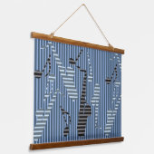 Saxophone Lines Hangend Wandkleed (Gebogen)