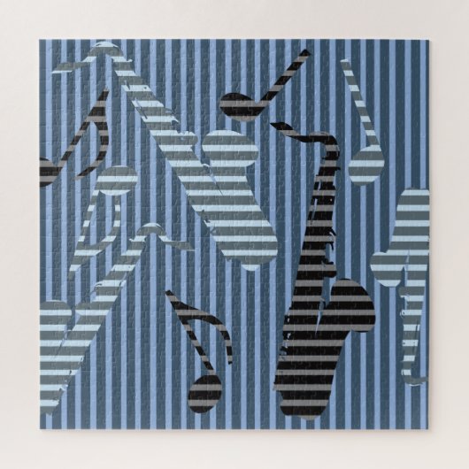 Saxophone Lines Legpuzzel (Verticaal)