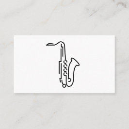 Saxophone Logo - Visitekaartje