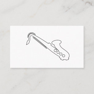 Saxophone Logo - Visitekaartje