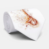 Saxophone Lover Stropdas (Opgerold)