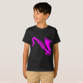 Saxophone - magenta t-shirt (Voorkant volledig)
