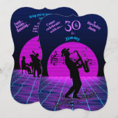 Saxophone Man 30th Birthday Music Jam Musicians Kaart (Voorkant / Achterkant)