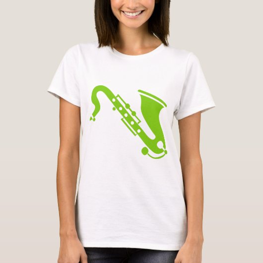 Saxophone - Martian Green T-shirt (Voorkant)