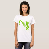 Saxophone - Martian Green T-shirt (Voorkant volledig)