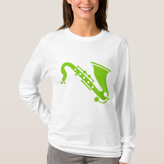 Saxophone - Martian Green T-shirt (Voorkant)
