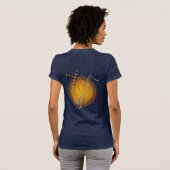 Saxophone Modern Graphic Navy Saxophonist Jazz T-shirt (Achterkant volledig)