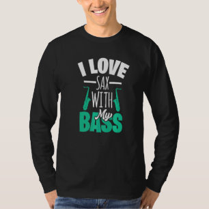 Saxophone Motif voor saxofone Player 3 T-shirt
