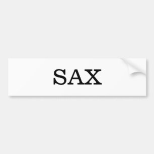 Saxophone Music Bumpersticker