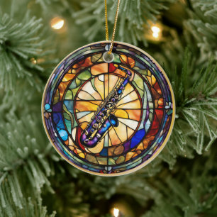 Saxophone Music Instrument Keramisch Ornament