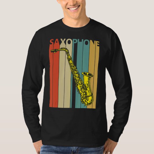 Saxophone Music Instrument T-shirt (Voorkant)